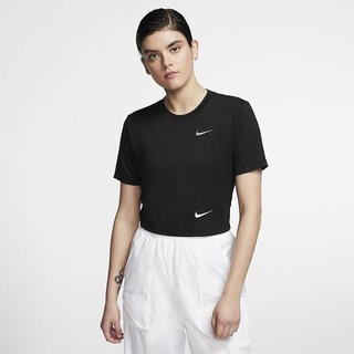 Top Nike Sportswear Slim Fit Crop Dama Negrii Metal Gri | WBOZ-38576